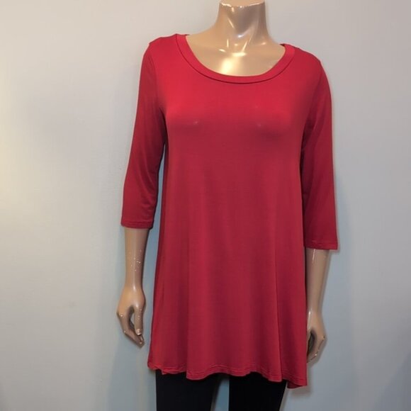 3/$20 Forever 21 Tunic Top A-Line Dress Cropped Sleeve Fall Christmas Holiday - Picture 8 of 10